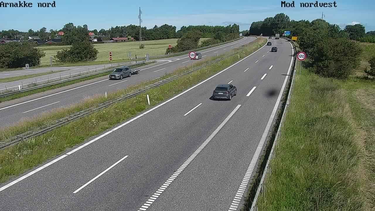 Traffic Cam Agerup: Rute 21 Arnakke NV
