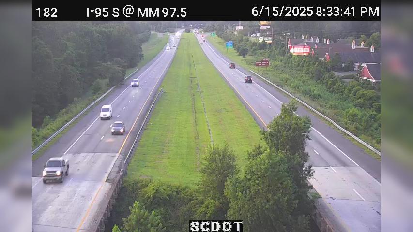 Traffic Cam Santee: I-95 S @ MM 97.5