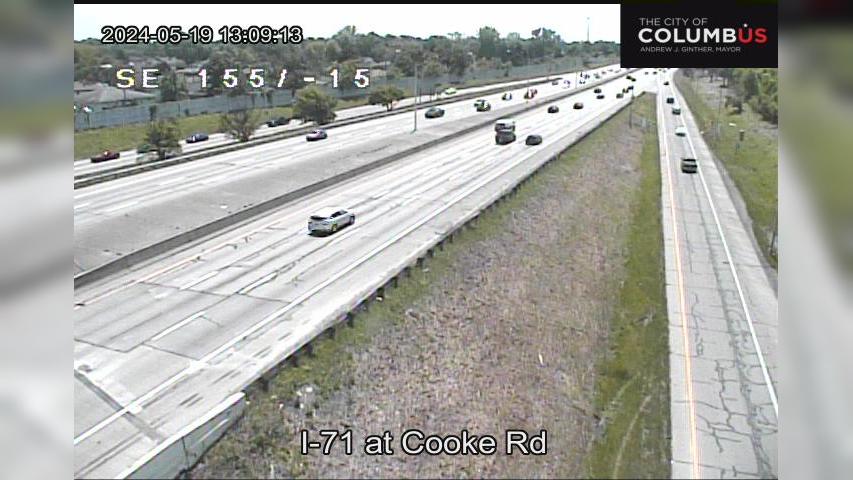 Traffic Cam Columbus: City of - I-71 at Cooke Rd