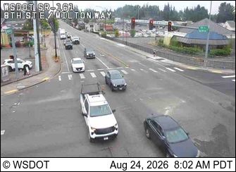 Traffic Cam Edgewood: SR 161 at MP 33.3: 8th St