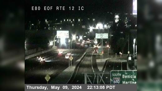 Traffic Cam Fairfield › East: TV905 -- I-80 : AT AFTER TRE 12 IC