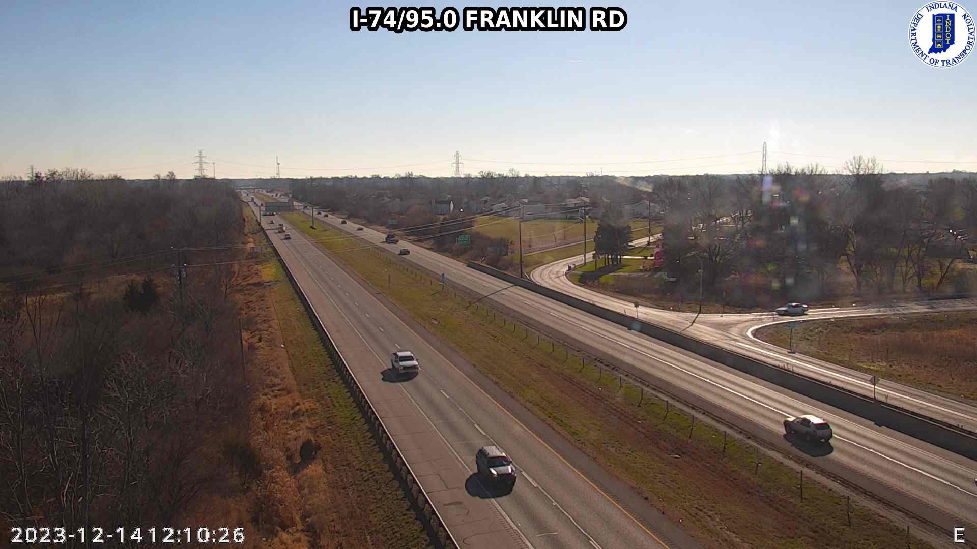 Traffic Cam Indianapolis: I-74: I-74/95.0 FRANKLIN RD