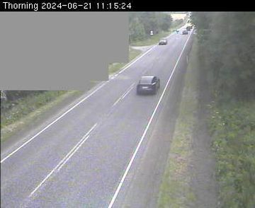 Traffic Cam Skraekkenborg: Thorning, Blickrichtung Nord