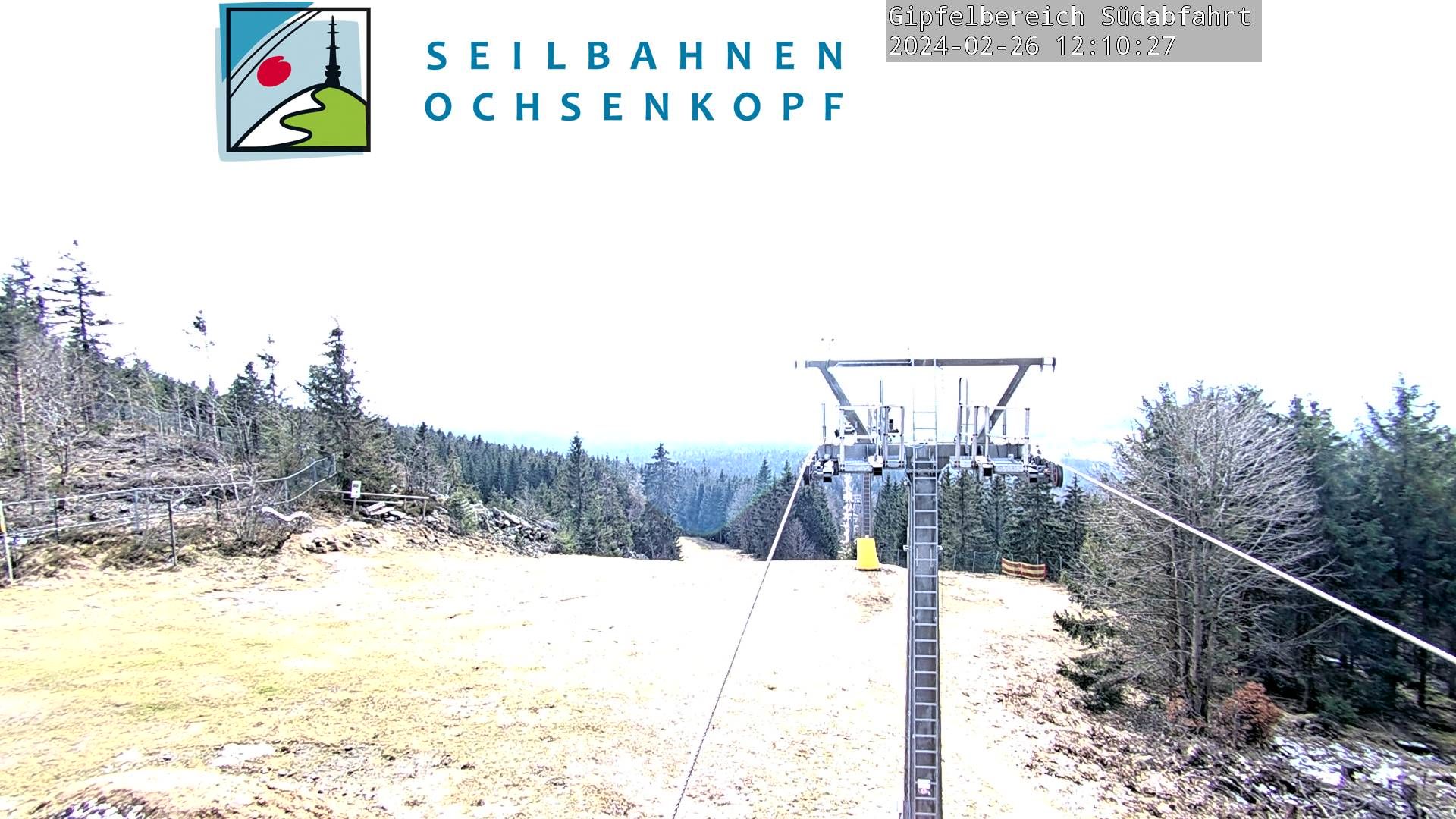Traffic Cam Warmensteinach: Webcam Bergstation Seilbahn Ochsenkopf Süd: Bergstation Seilbahn Ochsenkopf Süd