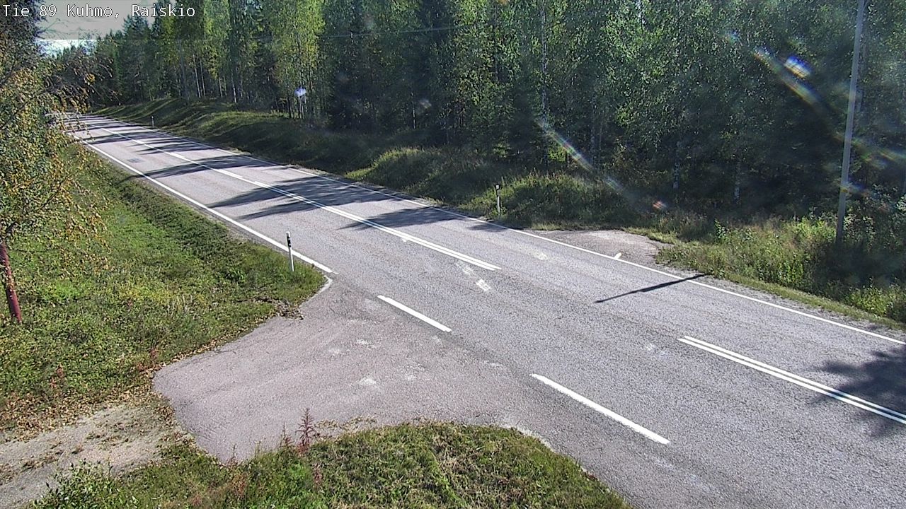 Traffic Cam Kuhmo: Tie - Raiskio - Kostamukseen Venäjälle