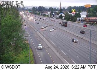 Traffic Cam Fife: I-5 at MP 137.5: 54th at