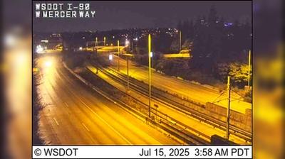 Mercer Island I-90: Scenic Traffic Views