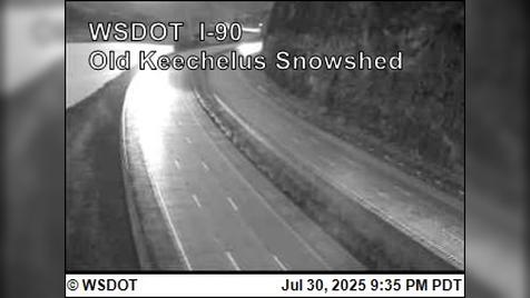Traffic Cam Hyak: I-90 at MP 57.7: Old Keechelus Snow Shed