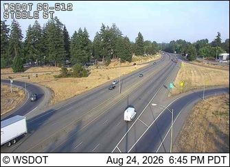 Traffic Cam Edgewood: SR 512 at MP 0.6: Steele St