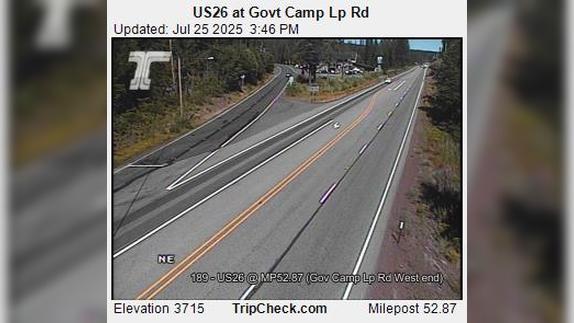 Traffic Cam Government Camp: US26 at Govt Camp Lp Rd