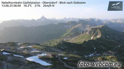 Rubi: Nebelhornbahn Gipfelstation - Oberstdorf - Blick nach Südosten