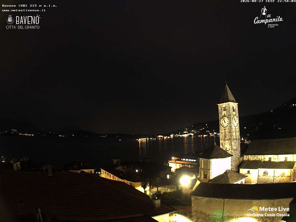 Traffic Cam Baveno › South-East: Chiesa SS. Gervaso e Protaso