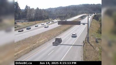View Royal › West: 16, Hwy 1, northbound, near the - Colwood exit, looking west