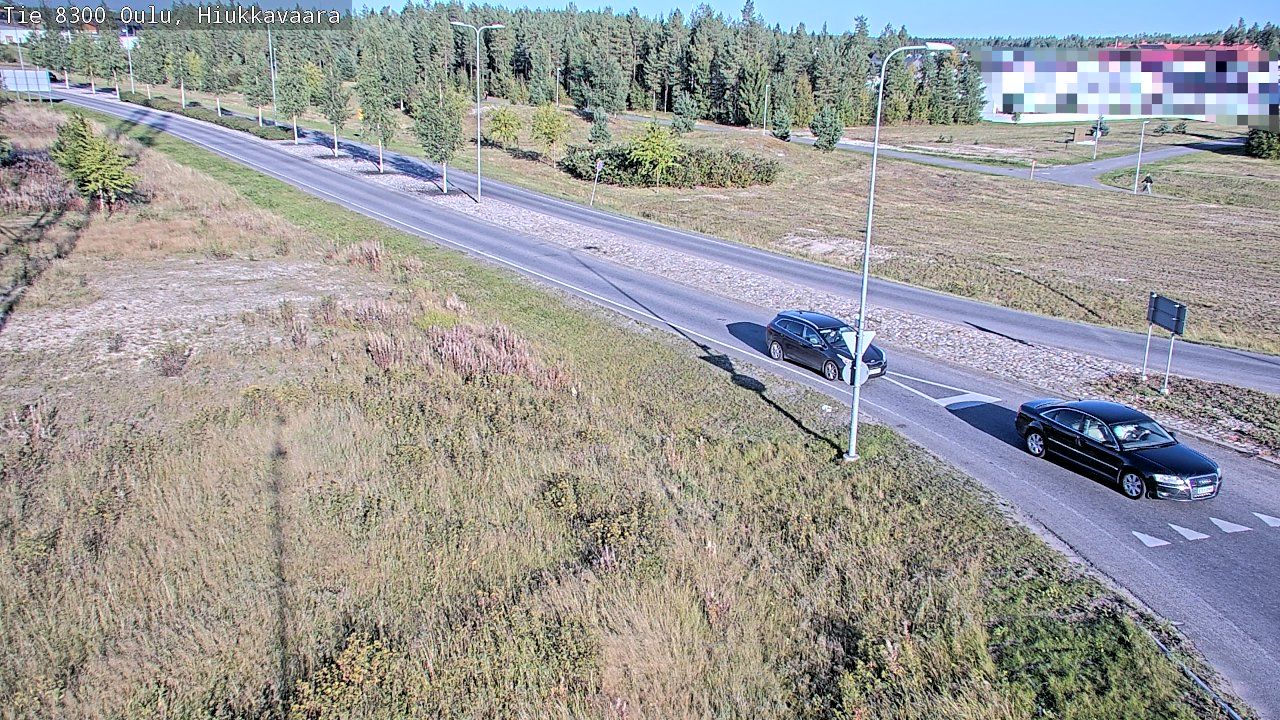 Traffic Cam Oulu: tie 8300 - Hiukkavaara