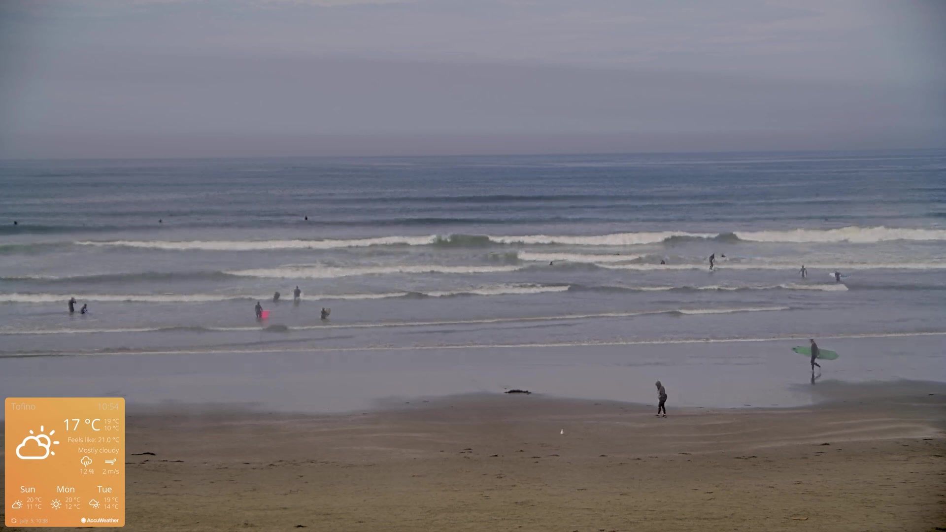 Traffic Cam Area C › East: Cox Bay Beach