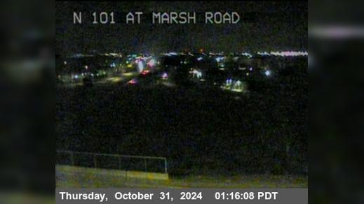 Traffic Cam Menlo Park › North: TV432 -- US-101 : Marsh Road