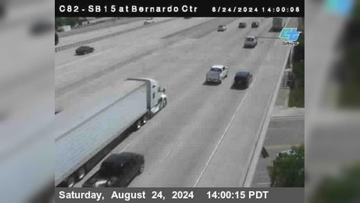 Traffic Cam Rancho Bernardo › South: C082) SB 15 : Bernardo Center Drive