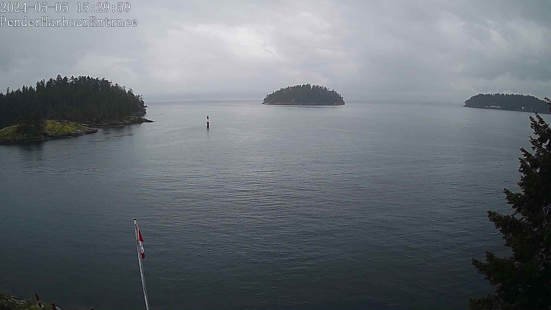 Pender Harbour webcam - Pender Harbour Entrance webcam, British Columbia, Sunshine Coast
