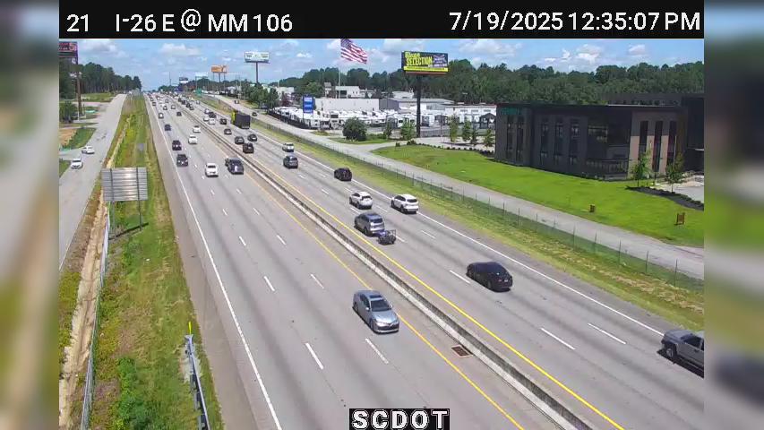 Traffic Cam Landmark: I-26 E @ MM 105.7