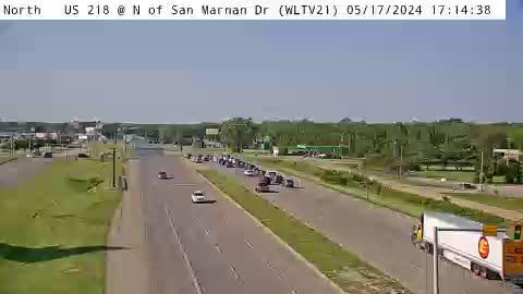 Traffic Cam Waterloo: WL - US 218 @ N of San Marnan Dr (21)