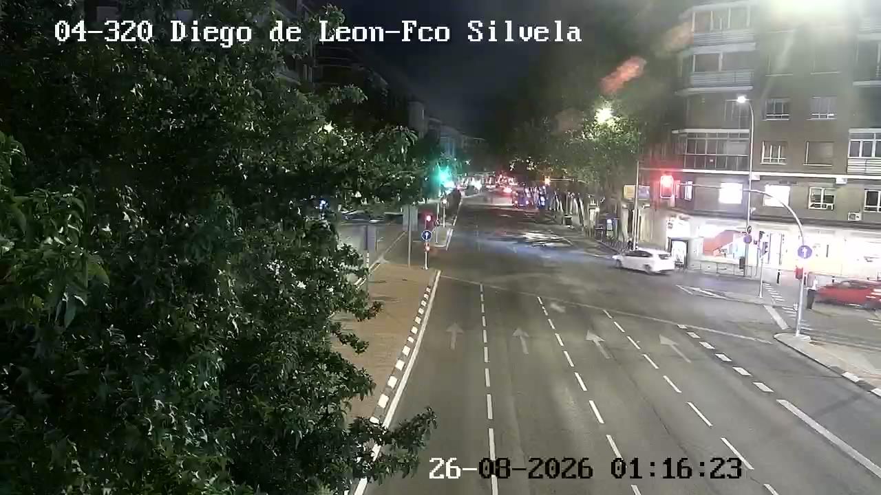 Traffic Cam Lista: DIEGO DE LEON - FRANCISCO SILVELA