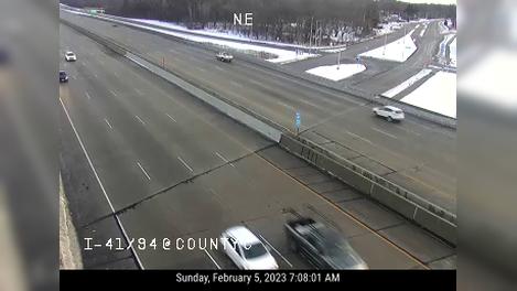 Traffic Cam Bristol: I-41/94 at County C