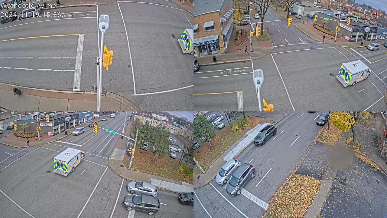 Traffic Cam Windsor: Wyandotte St & Aylmer Ave