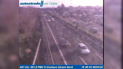 Preview delle webcam di San Giuliano Milanese: A01 km. 001,9 PMV S.Giuliano Itinere Nord