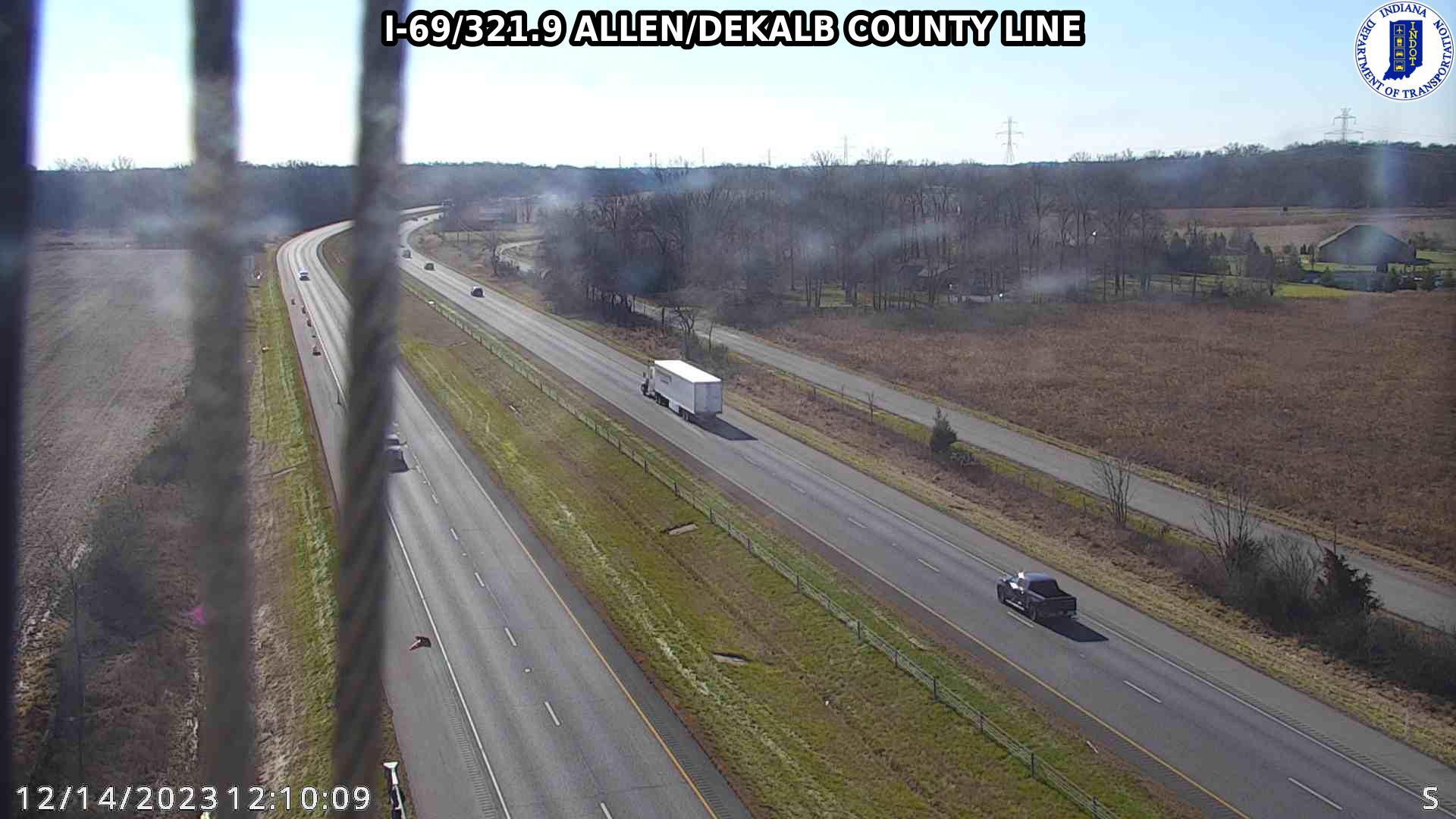 Traffic Cam Cedar Canyons: I-69: I-69/321.9 ALLEN/DEKALB COUNTY LINE: I-69/321.9 ALLEN/DEKALB COUNTY LINE