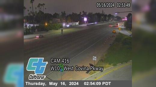 Traffic Cam West Covina › West: I-10 : (416) - Parkway