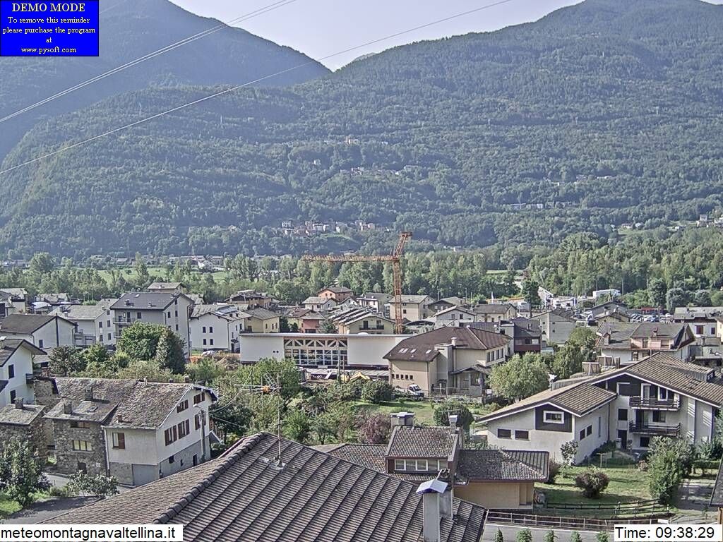 Traffic Cam Montagna in Valtellina: Sondrio, Alpi Orobiche
