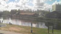 Letzte Tageslichtansicht von Fairbanks: Chena River Viewed From Pro Music