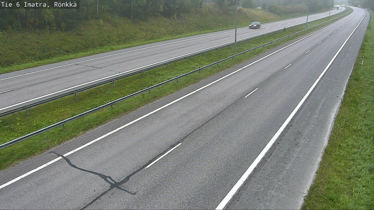 Traffic Cam Imatrankoski: Tie 6 Imatra Rönkkä - Lappeenrantaan