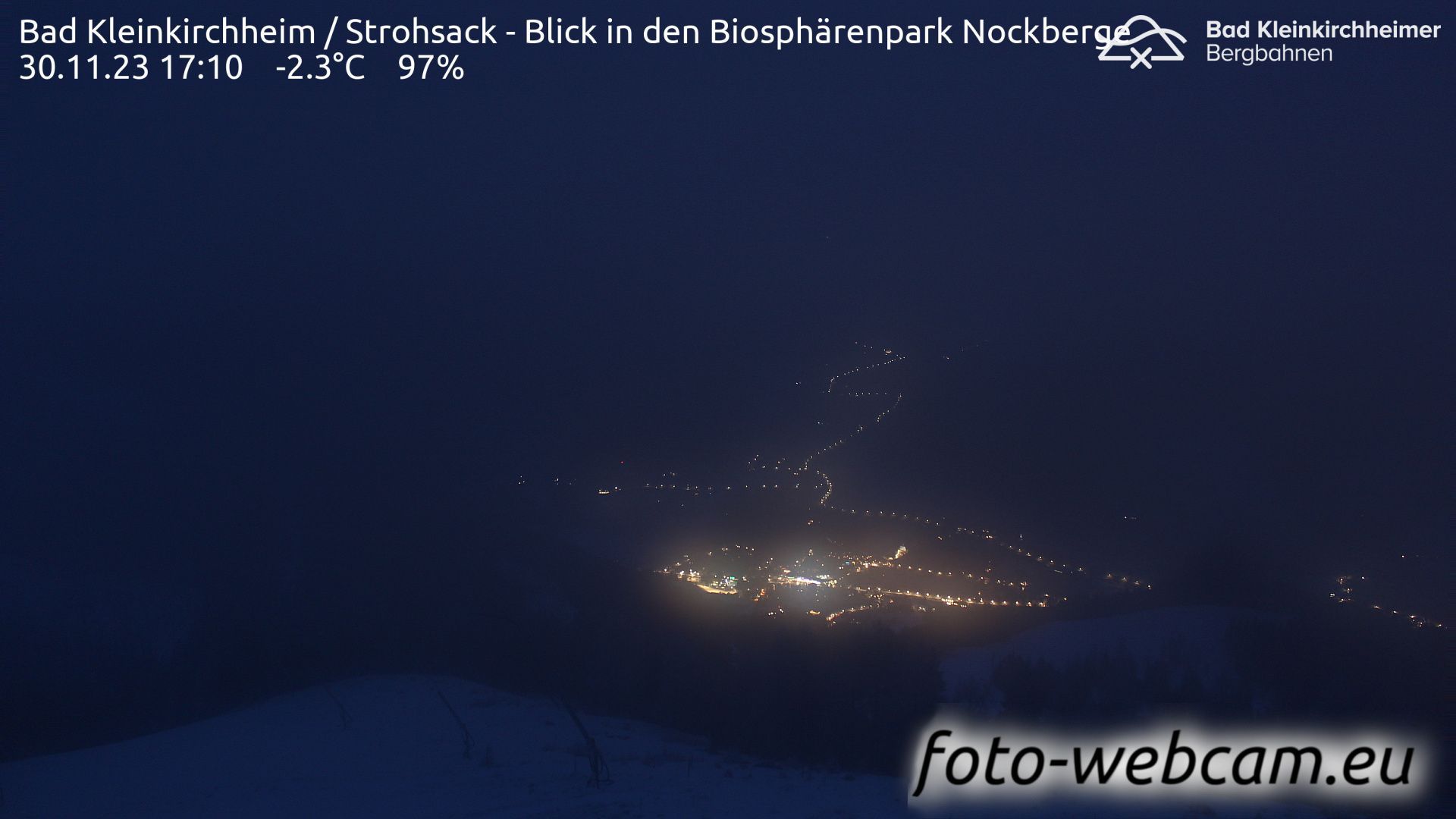 Traffic Cam Bad Kleinkirchheim: Strohsack - Blick in den Biosphärenpark Nockberge
