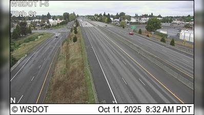 Traffic Cam Battle Ground: I-5 at MP 4.2: 78th St