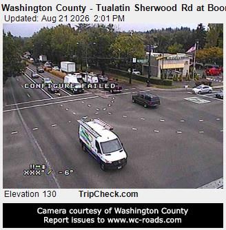 Traffic Cam Tualatin: Washington County - Sherwood Rd at Boones Ferry Rd