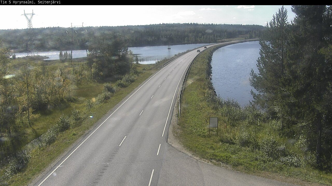 Traffic Cam Hyrynsalmi: Tie - Seitenjärvi - Kajaaniin