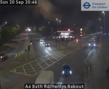 Traffic Cam London: A4 Bath Rd/Henlys Rabout