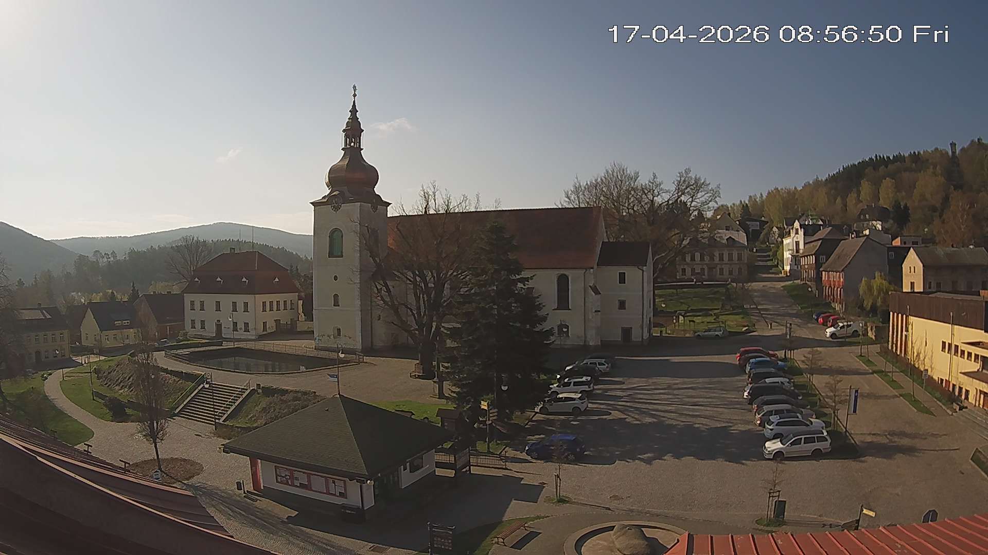 Traffic Cam Jiretin pod Jedlovou › South: Ústecký kraj, Česko: náměstí Jiřího