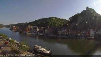 Current or last view from Dinant › North East: Citadelle de Dinant