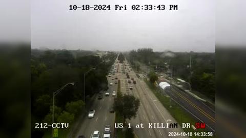 Traffic Cam Kendall: US-1 at Killian Drive