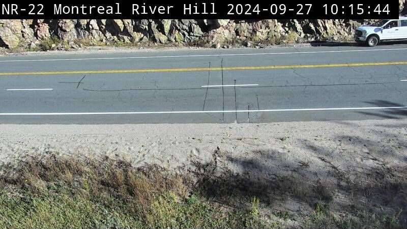Traffic Cam Unorganized North Algoma: Highway 17 near Montreal River Hill