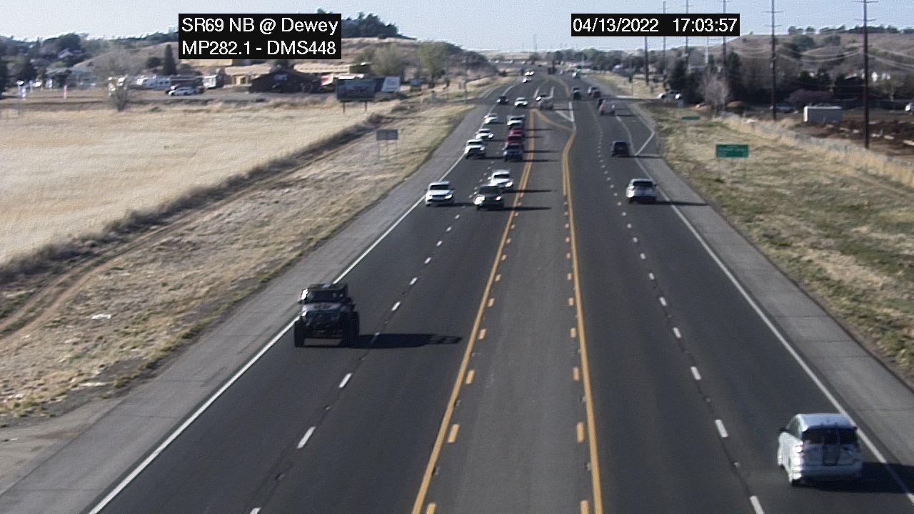 Traffic Cam Prescott Valley › West: SR-69 WB 282.10 @Dewey