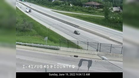 Traffic Cam Menomonee Falls: I-/US  @ County Q
