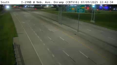 Traffic Cam Council Bluffs: CB - I-29 @ Nebraska Ave DMS (16)