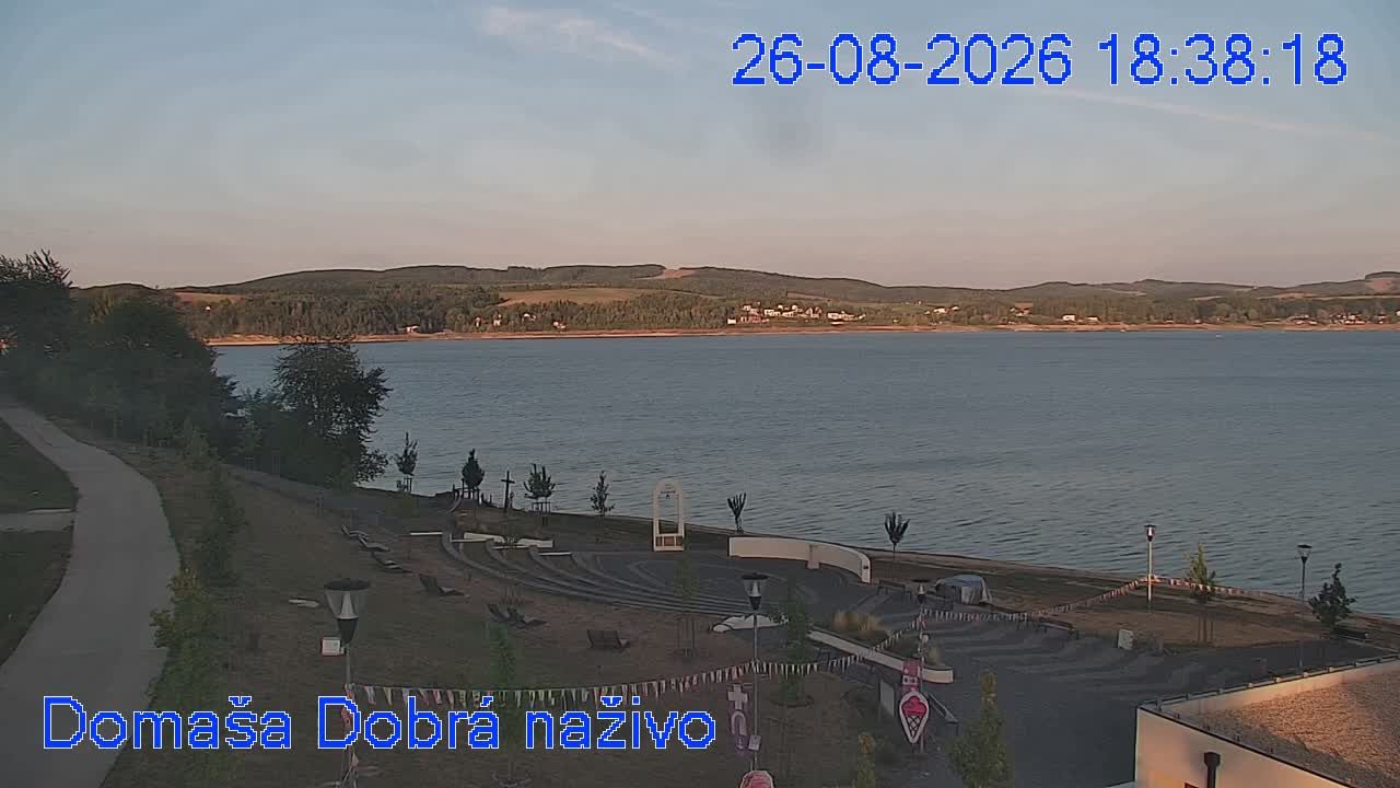 Traffic Cam District of Vranov nad Topľou: Rekreačné stredisko Domaša - Dobrá - vodná nádrž Veľká Domaša