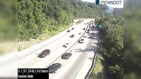 Traffic Cam Banksville: I-376 @ MM 68.3 (GREENTREE HIL - MIDDLE)