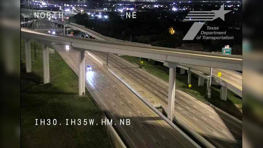 Traffic Cam Fort Worth › East: I-30 @ I-35W HM NB