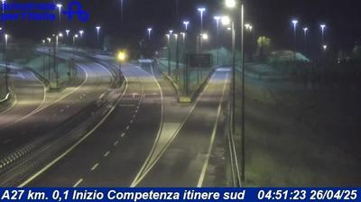 Preview delle webcam di Favaro Veneto: A27 km. 0,1 Inizio Competenza itinere sud