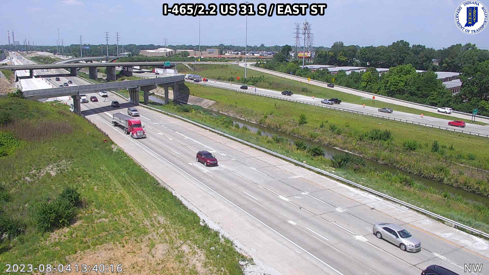 Traffic Cam Indianapolis: I-465: I-465/2.2 US 31 S - EAST ST